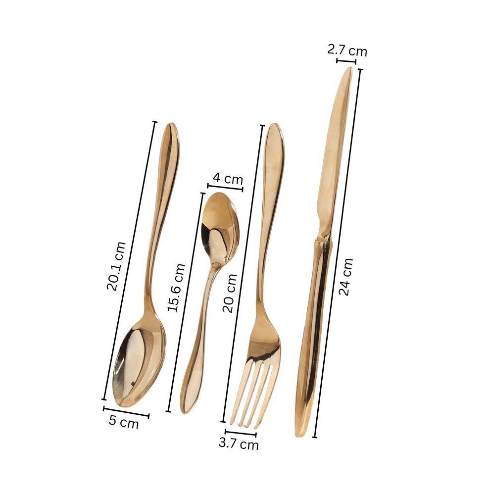 Herald 24-piece Cutlery Set - Gold