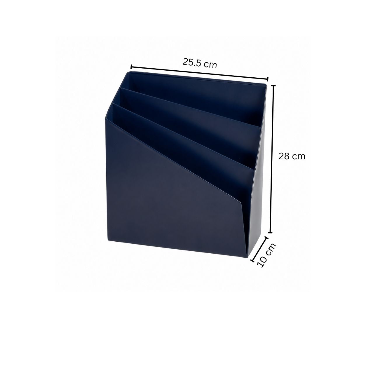 Retro Metal Magazine Holder - Ink Blue