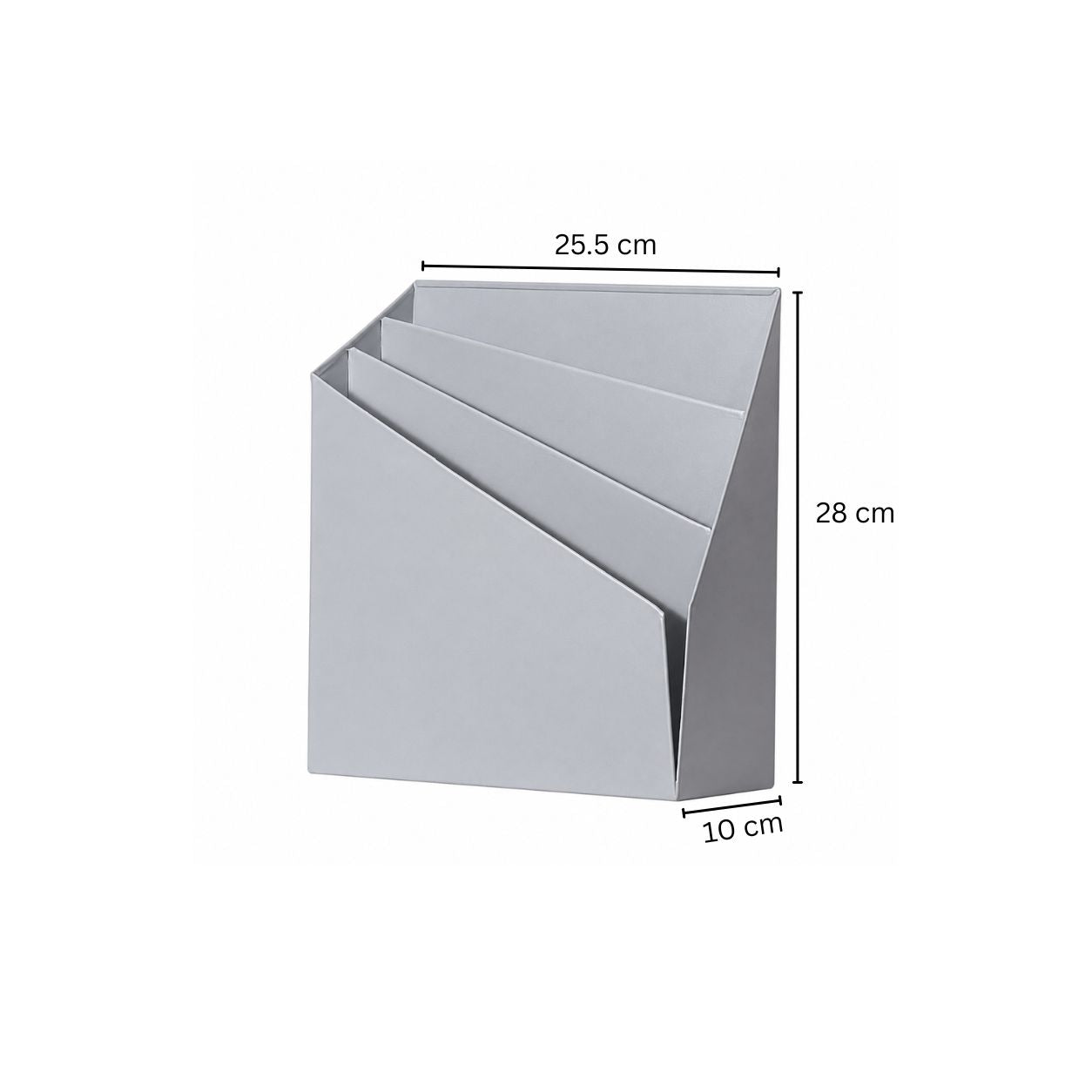 Retro Metal Magazine Holder - Grey