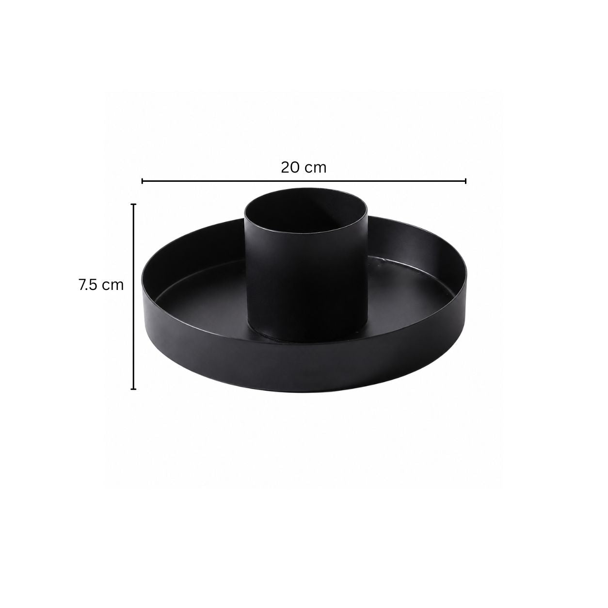 Circulo Metal Organizer with Holder - Black