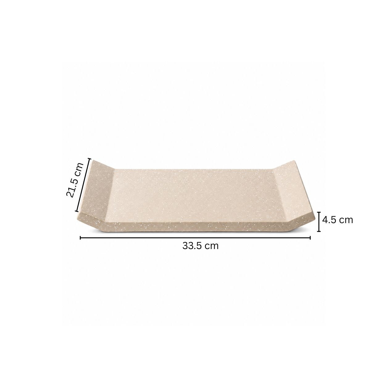 Flow Vanity Tray - Speckled Taupe