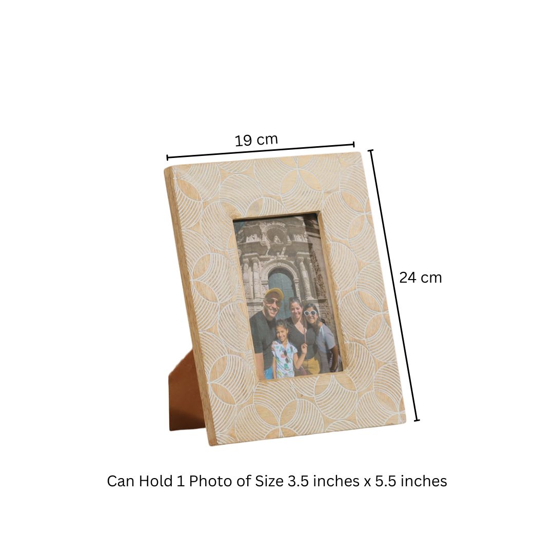 Ripples Wooden Photo Frame Medium - Birch