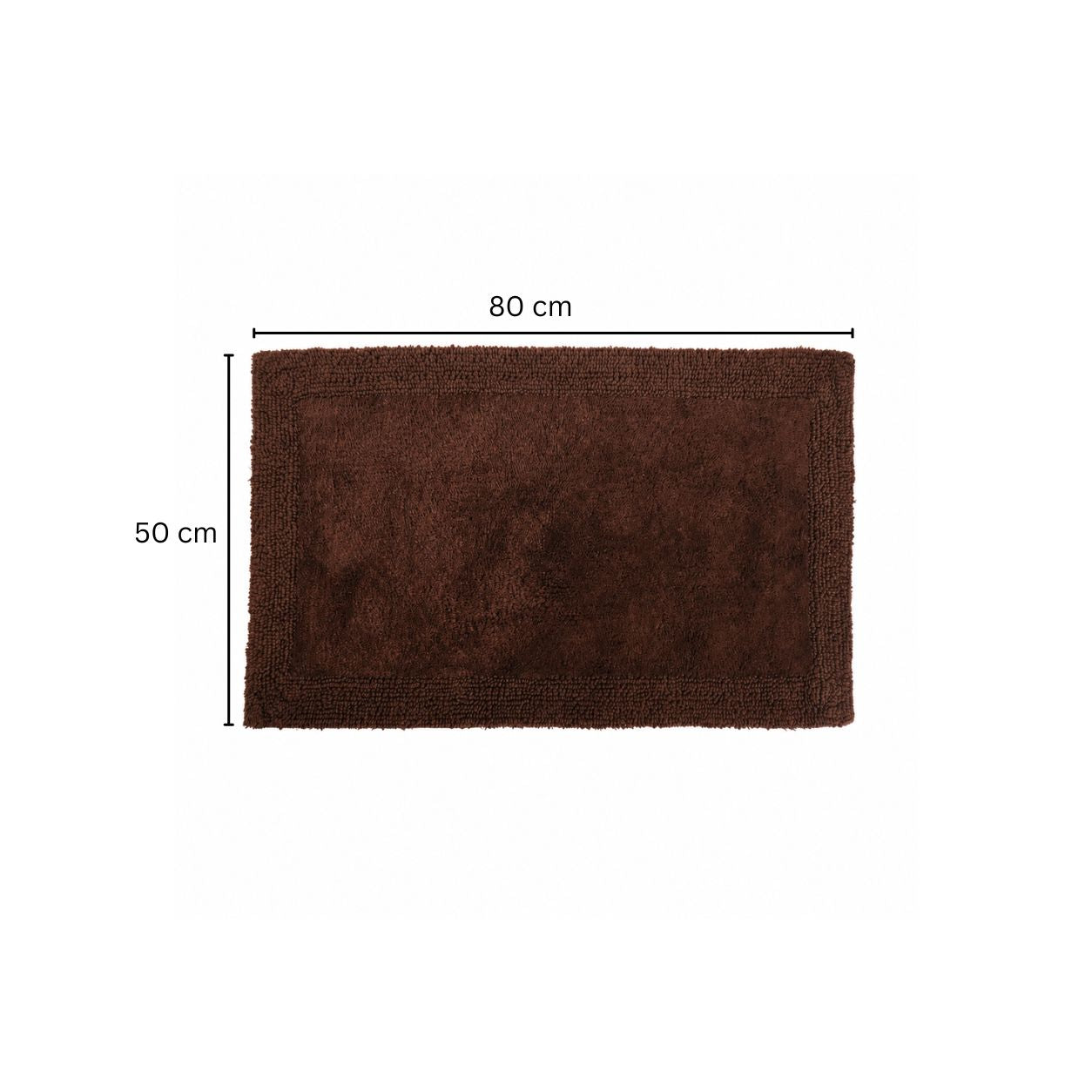 Kai Reversible Tufted Bathmat - Brown