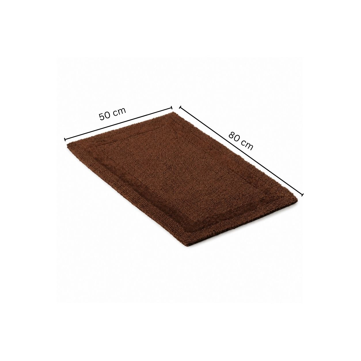 Noa Reversible Tufted Bathmat - Brown