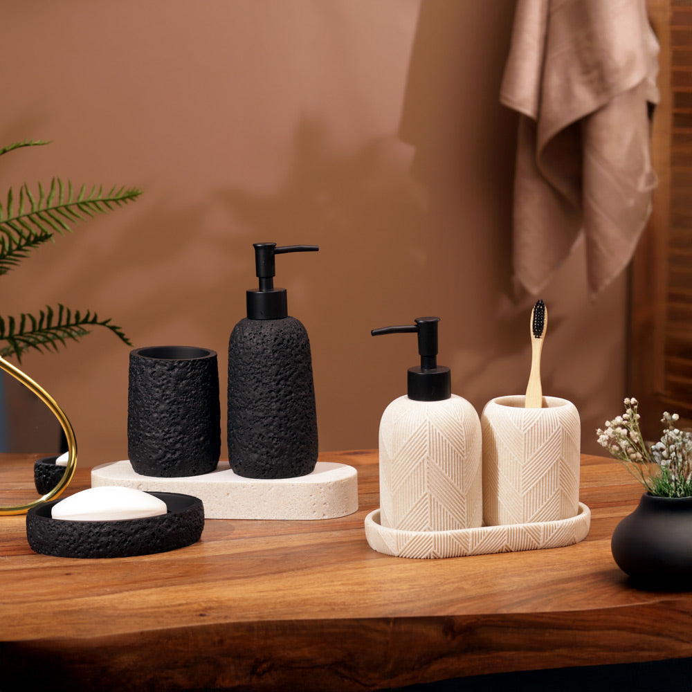 Earthtone 3-piece Bathroom Set - Cream