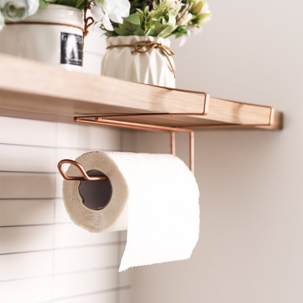 Easy-Roll Under Shelf Paper Towel Holder - Copper