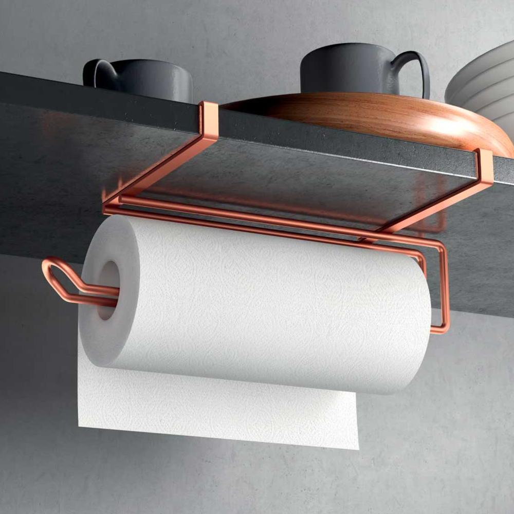 Easy-Roll Under Shelf Paper Towel Holder - Copper