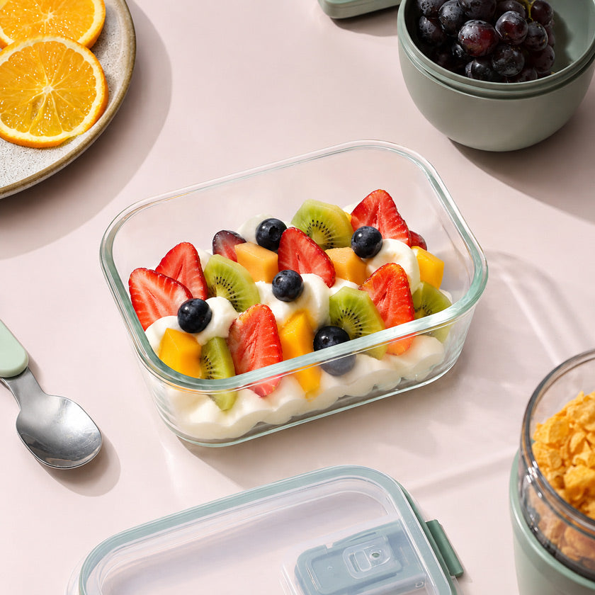 EasyClip V2 Glass Storage Box 700ml - Nordic Sage