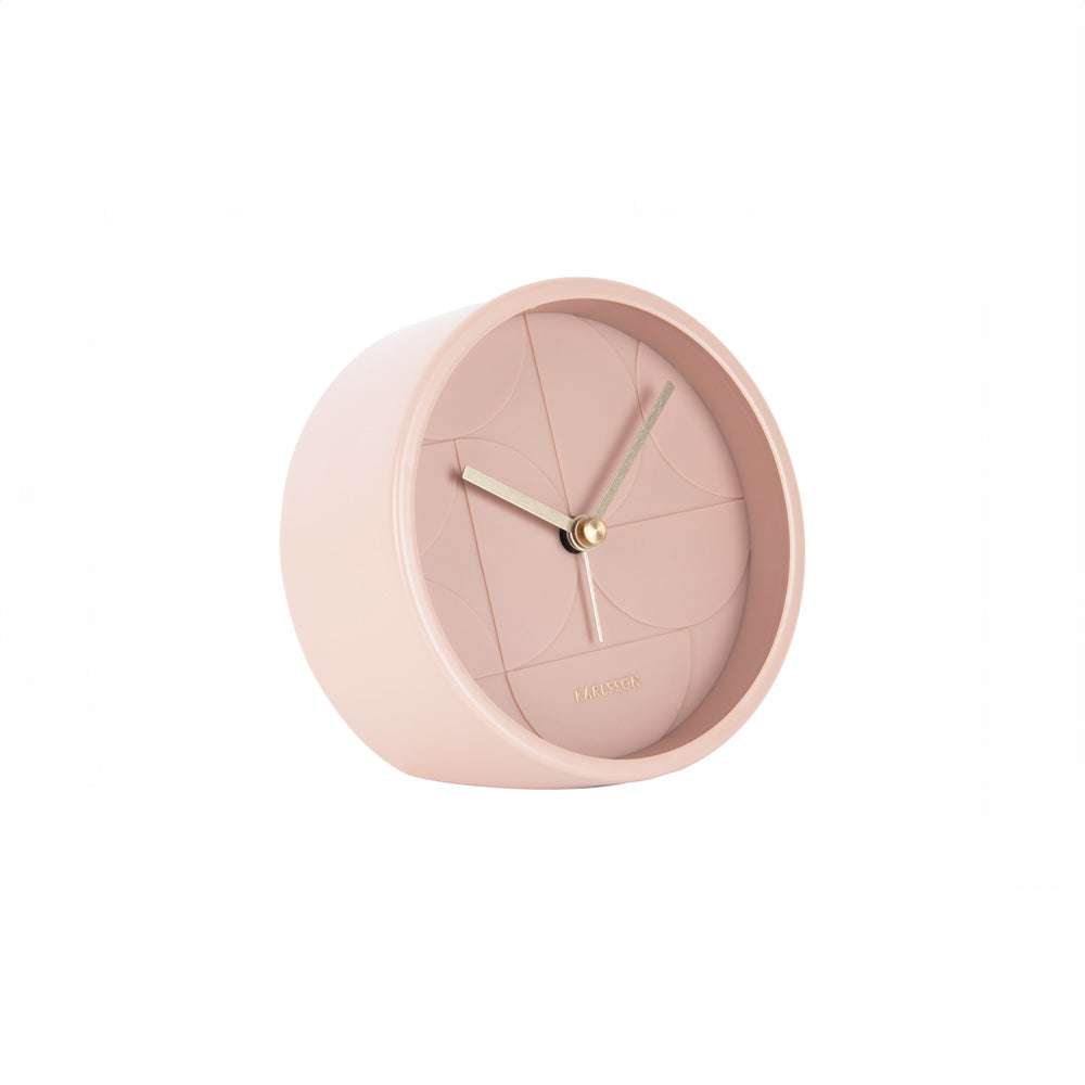 Echelon Circular Alarm Clock - Pink