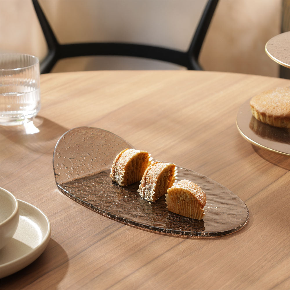 Eclat Serving Plate - Brown