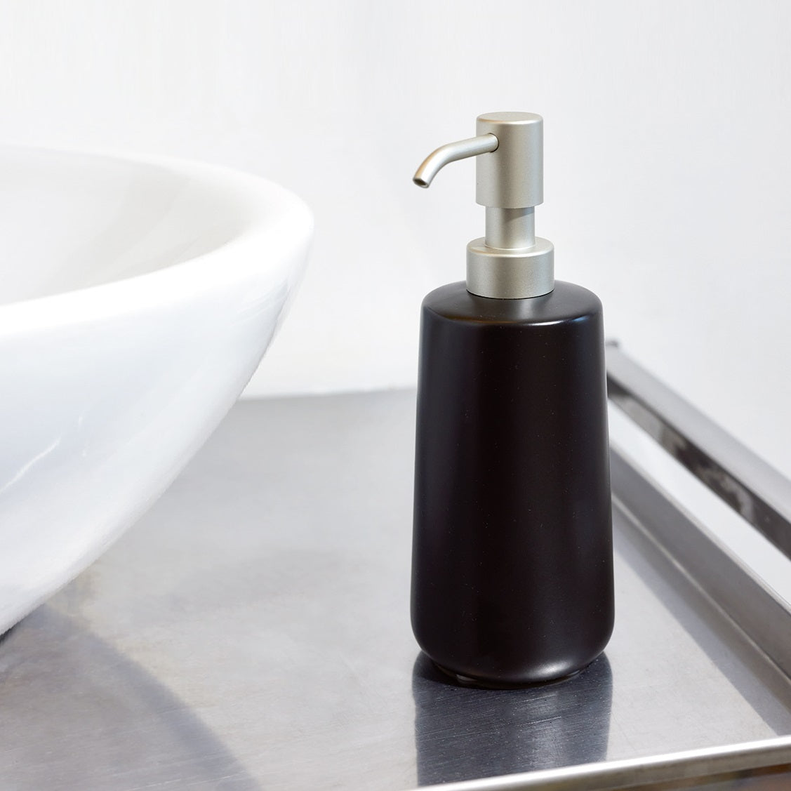 Eco Vanity Soap Dispenser - Matte Black