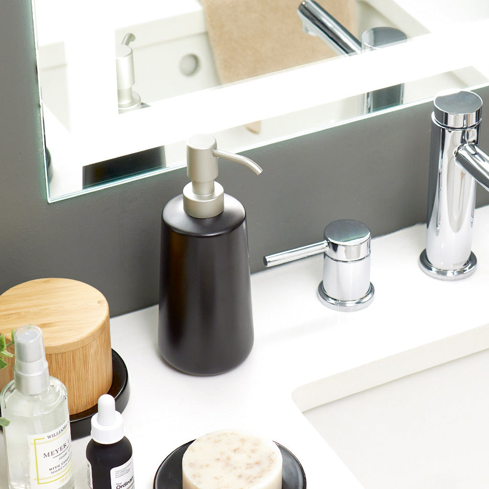 Eco Vanity Soap Dispenser - Matte Black