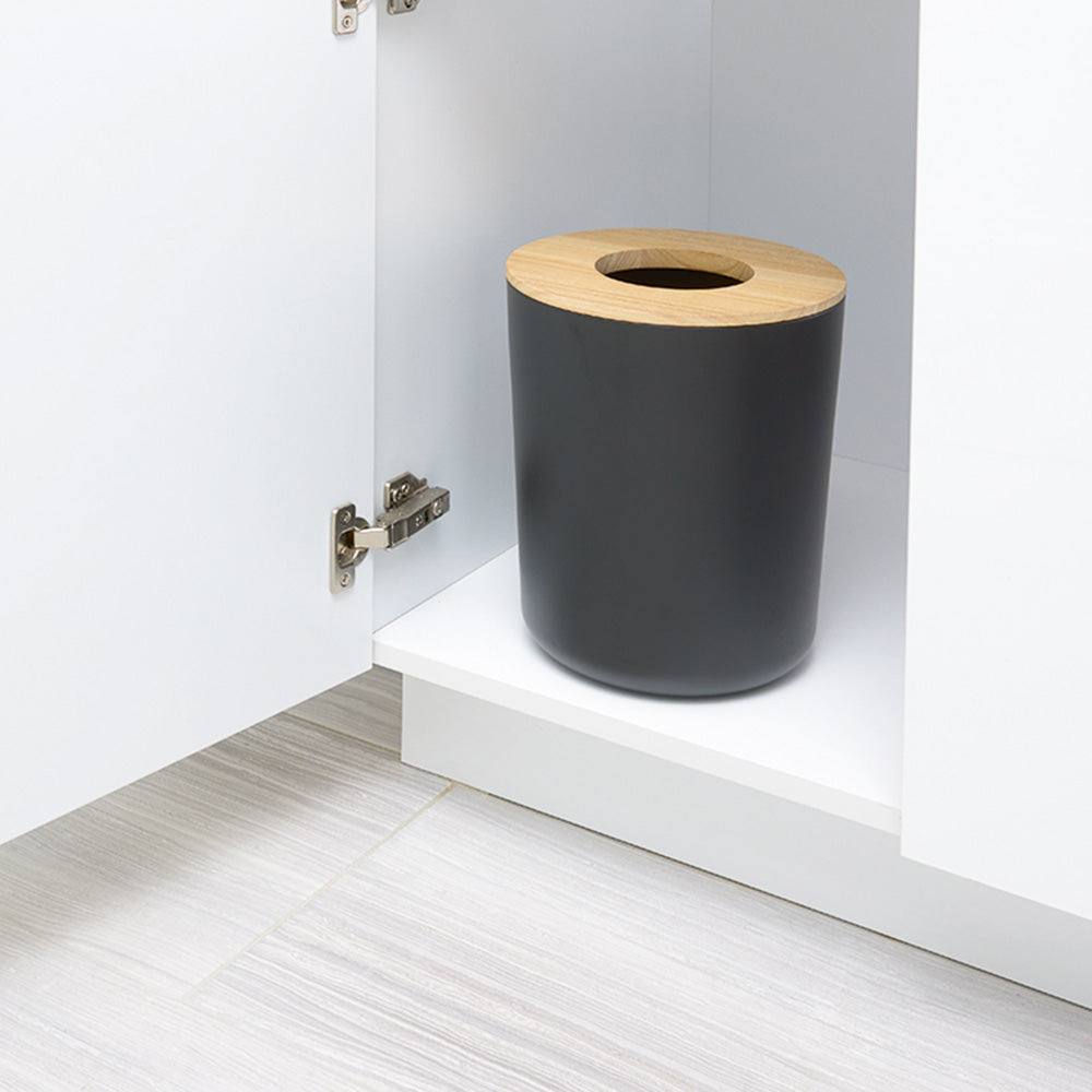 Eco Vanity Waste Bin - Matte Black