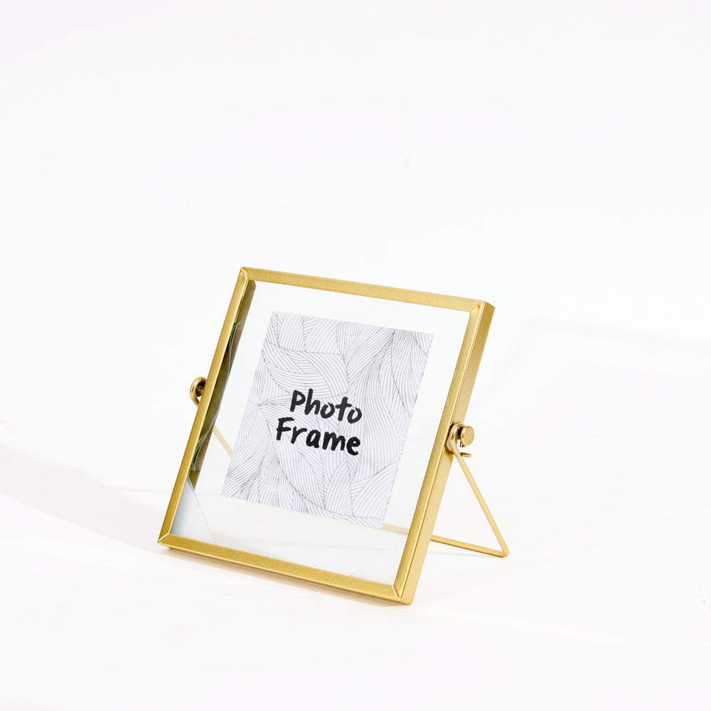 Edge Photo Frame Square - Gold