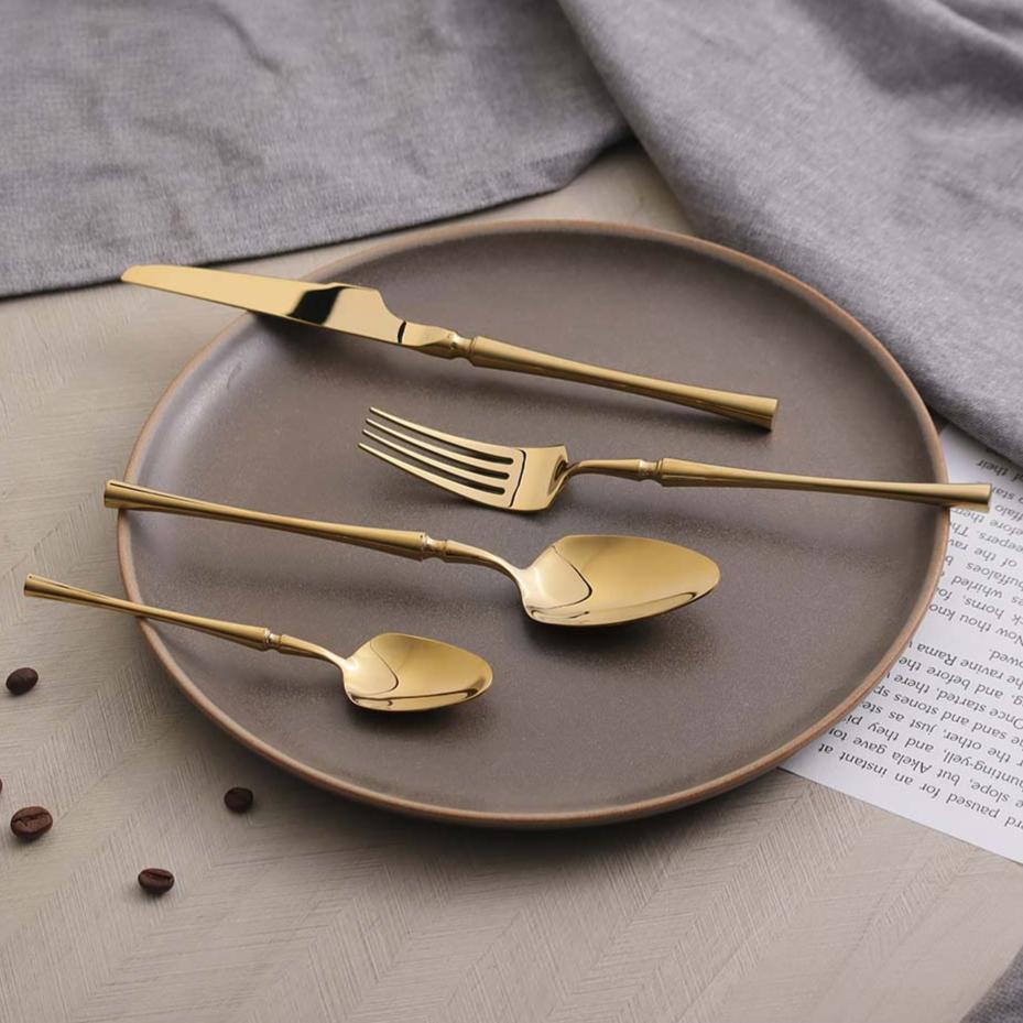 Elegance 24-Piece Cutlery Set - Gold