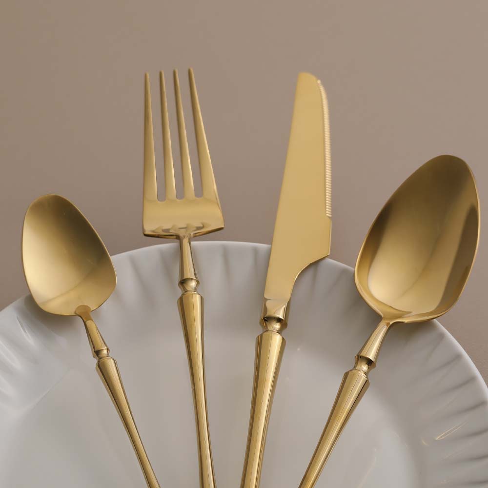 Elegance 24-Piece Cutlery Set - Gold