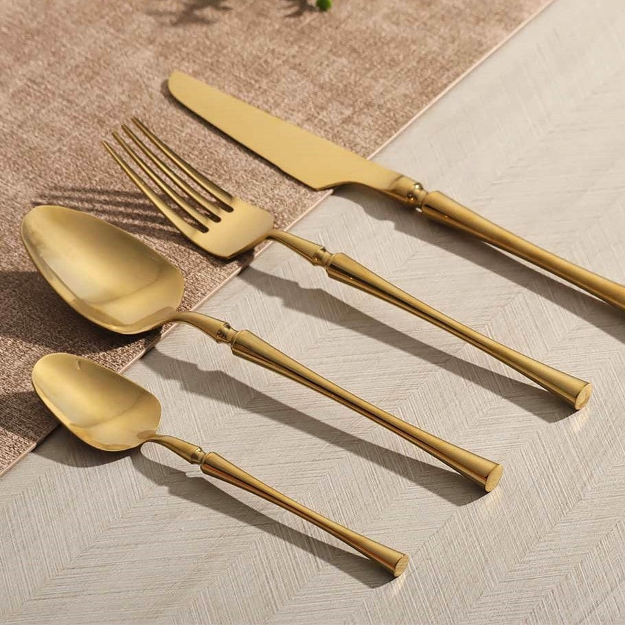 Elegance 24-Piece Cutlery Set - Gold