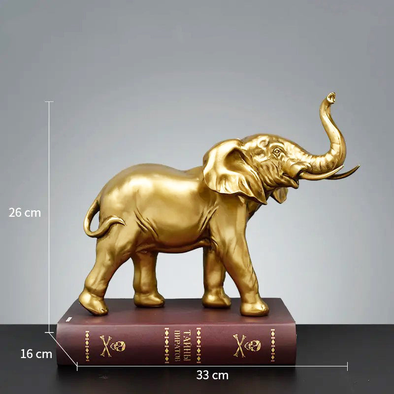 Elephant Decorative Sculpture - Gold