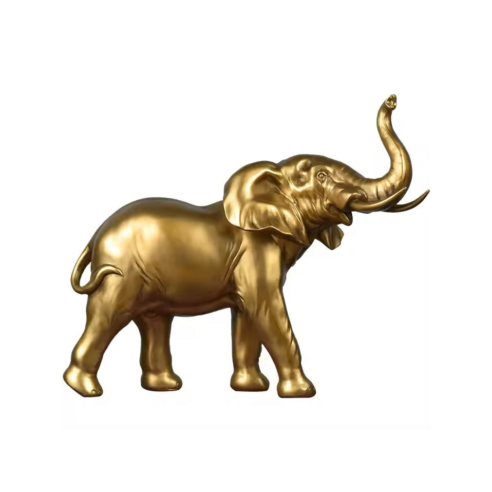 Elephant Decorative Sculpture - Gold