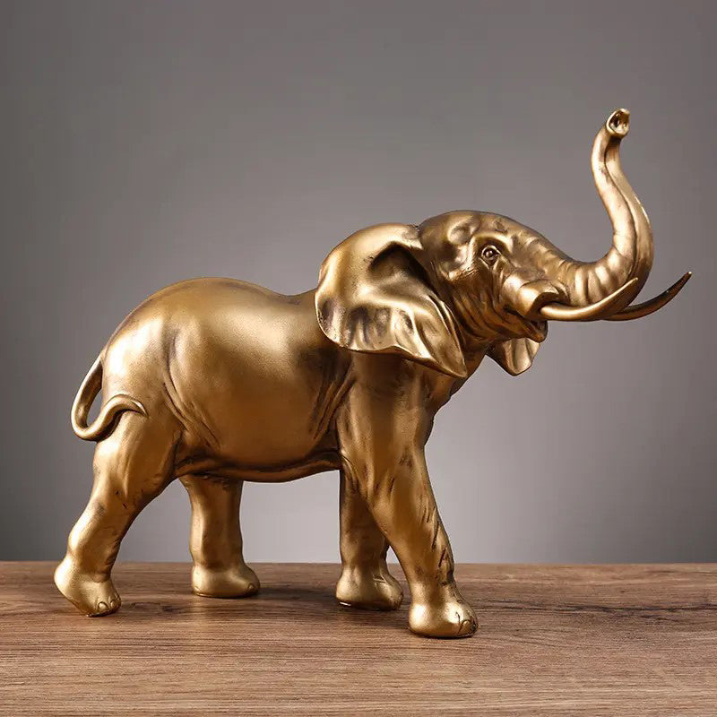 Elephant Decorative Sculpture - Gold