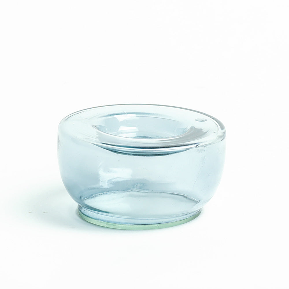 Ella Round Tealight Holders, Set of 2 - Aqua