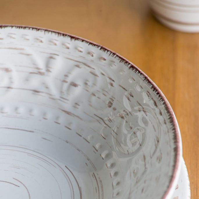 Ella Serving Bowl Medium - Vintage White