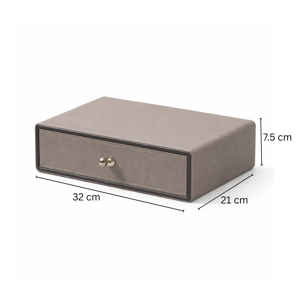 Elle Single Storage Drawer - Patterned Grey