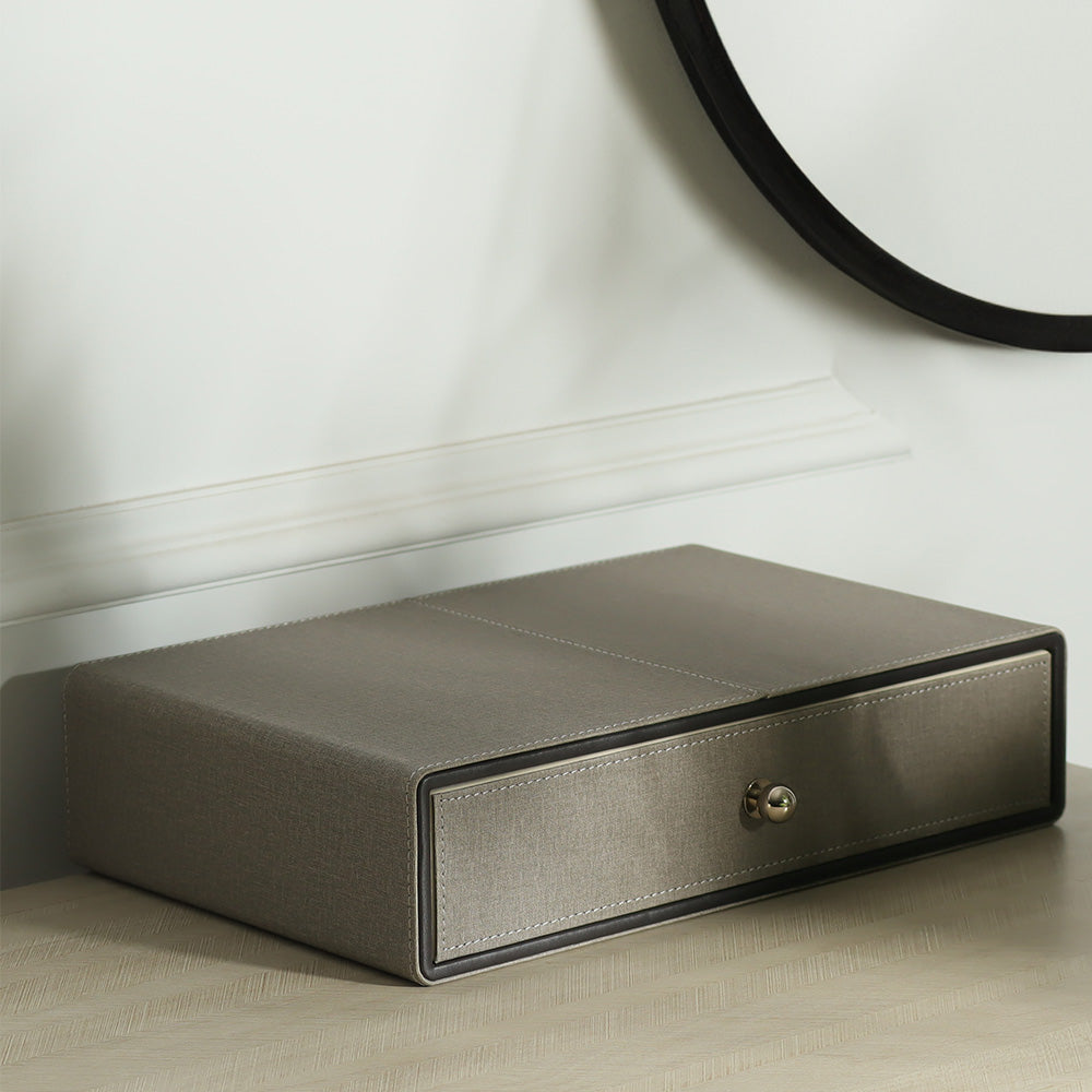 Elle Single Storage Drawer - Textured Grey