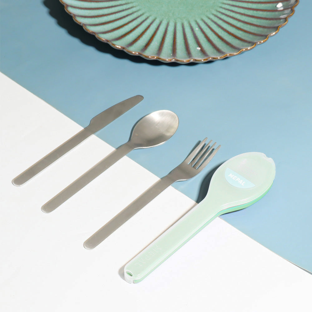 Ellipse 3-Piece Travel Cutlery Set - Nordic Sage