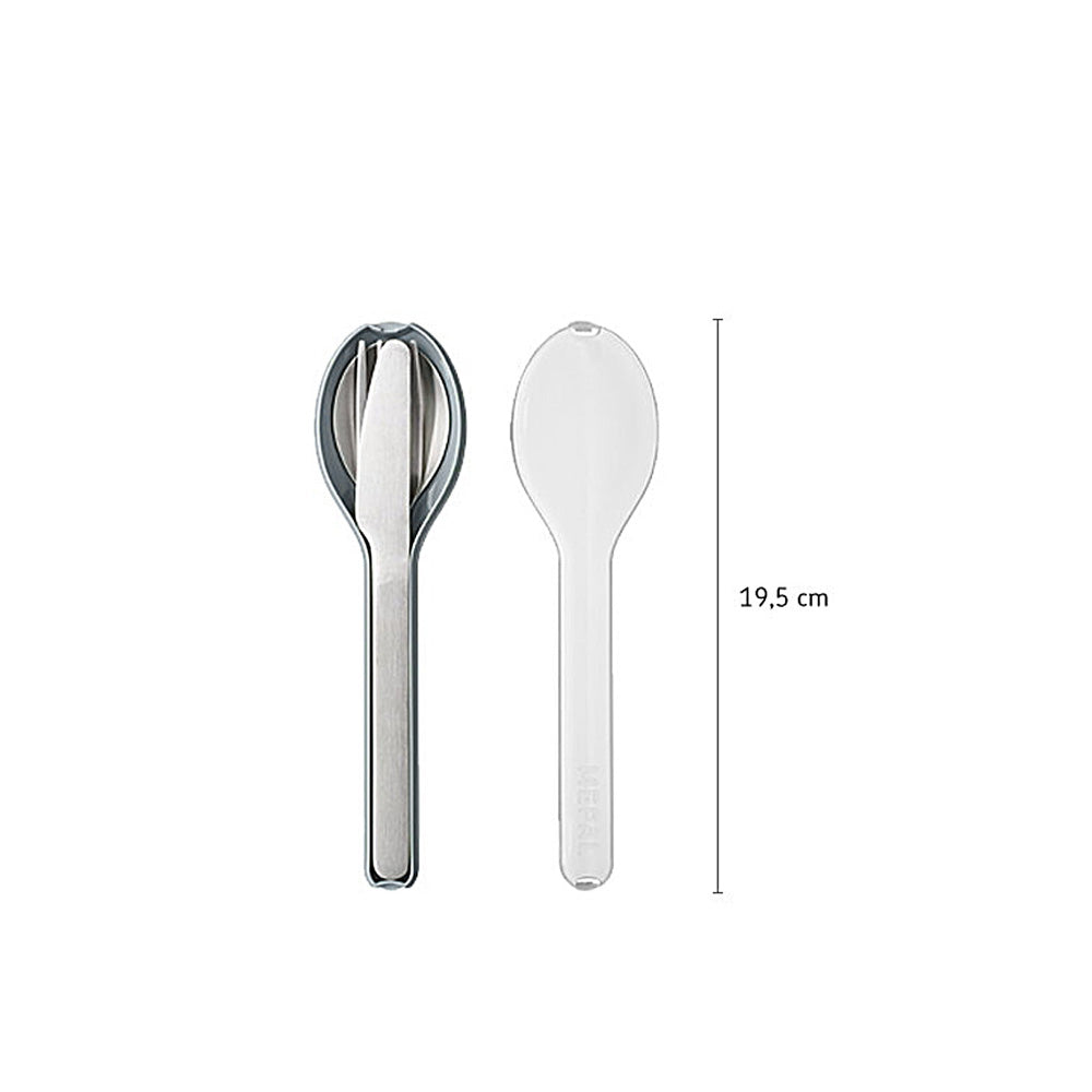 Ellipse 3-Piece Travel Cutlery Set - Vivid Blue