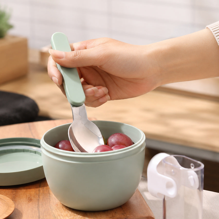 Ellipse Folding Spoon with Case - Nordic Sage