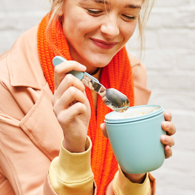 Ellipse Folding Spoon with Case - Nordic Sage