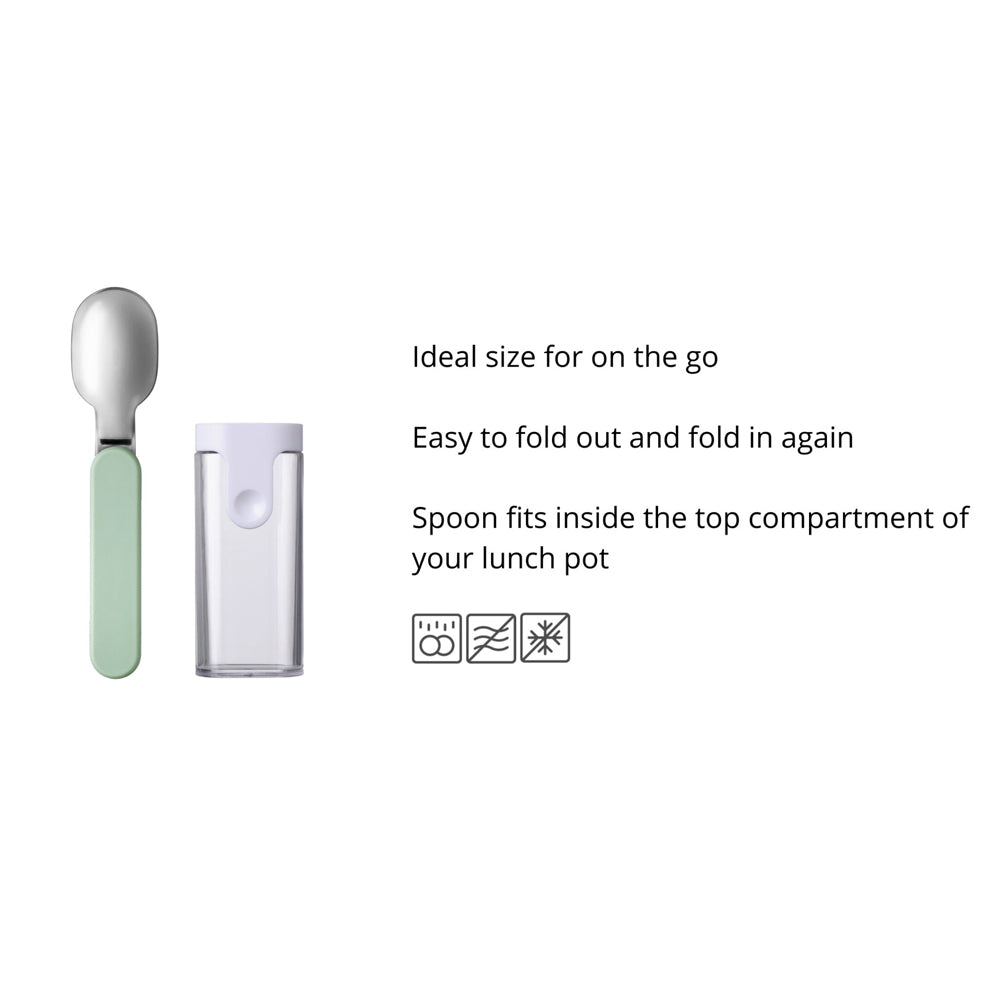 Ellipse Folding Spoon with Case - Nordic Sage