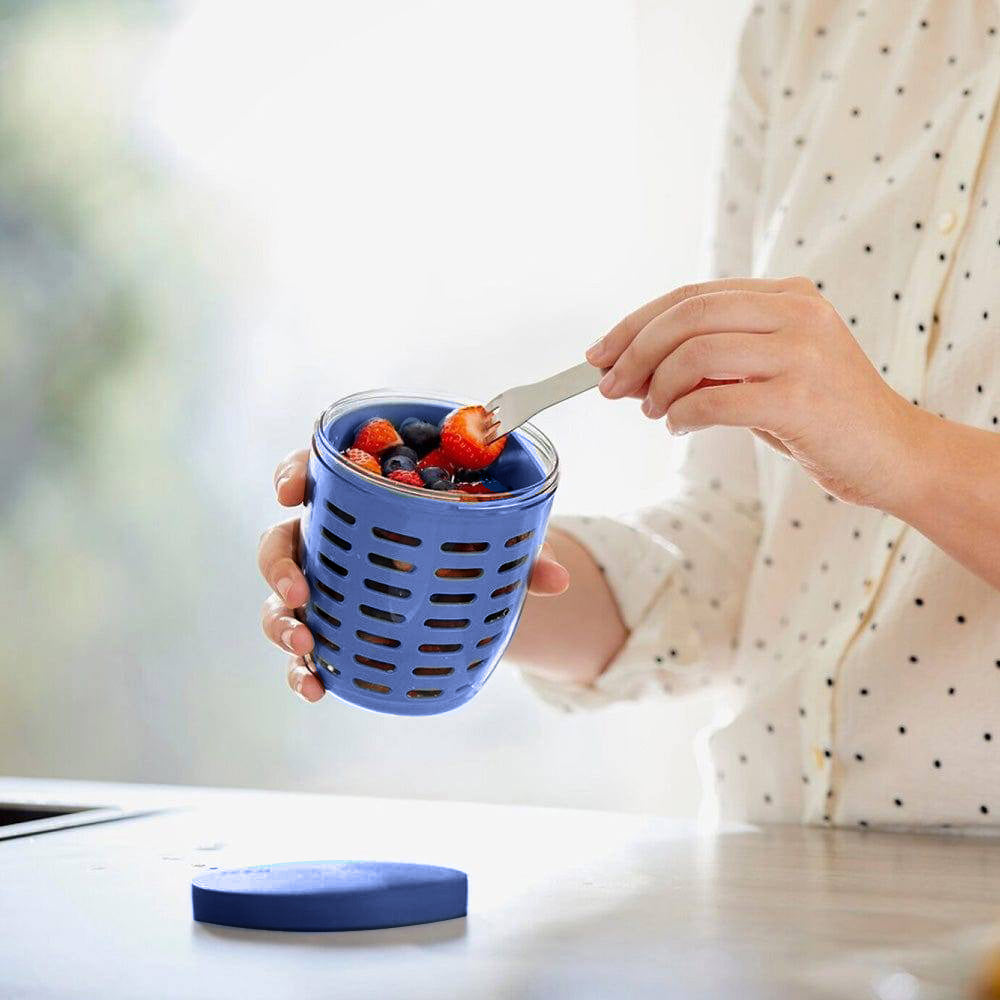 Ellipse Fruit Pot - Vivid Blue