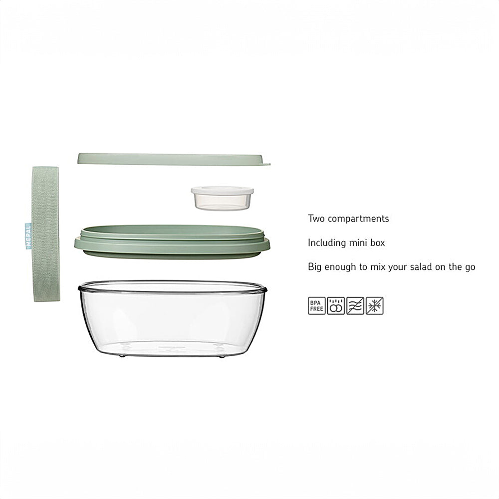 Ellipse Salad Box - Nordic Sage