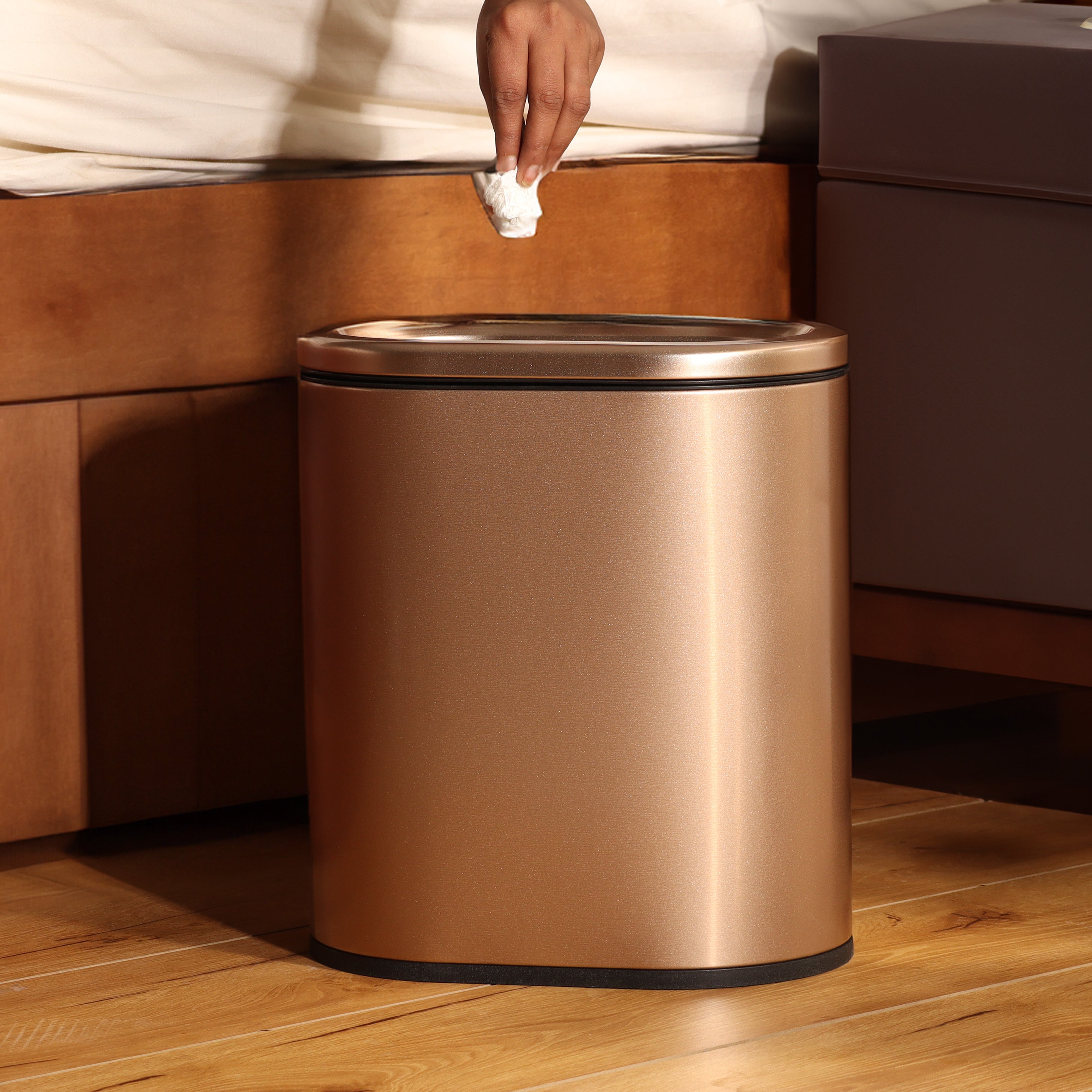 Ellipse Waste Bin 9L - Rose Gold