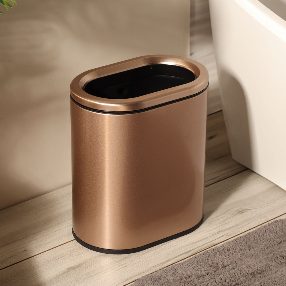 Ellipse Waste Bin 9L - Rose Gold