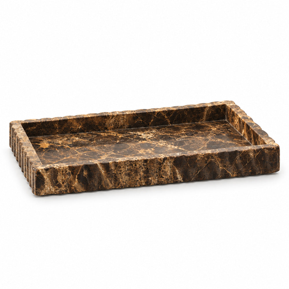 Elto Marble Decorative Tray Medium - Coffee