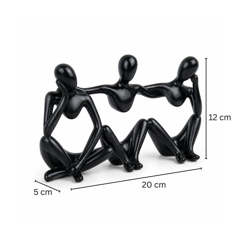 Embrace Decorative Sculpture - Black
