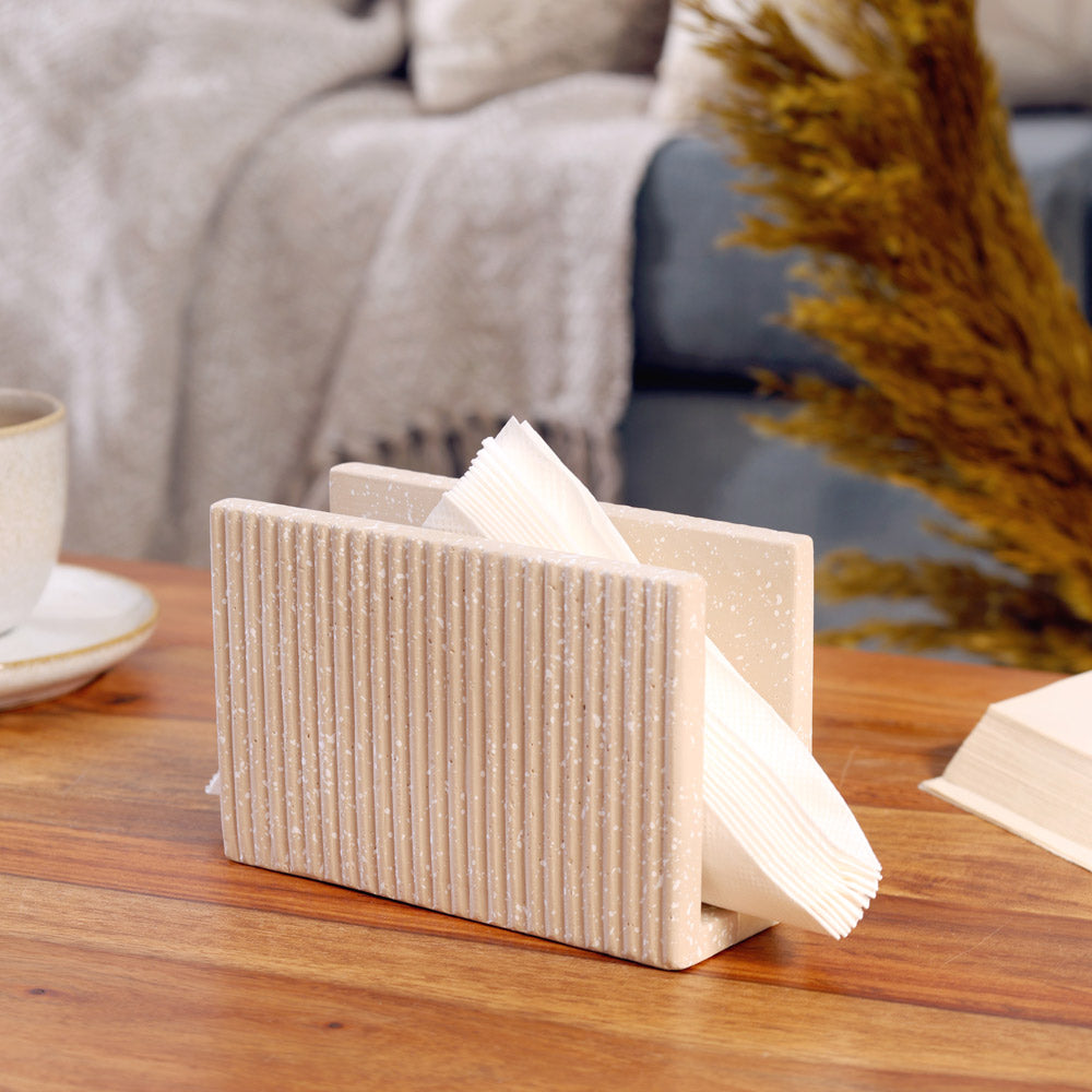 Emory Napkin Holder - Speckled Taupe