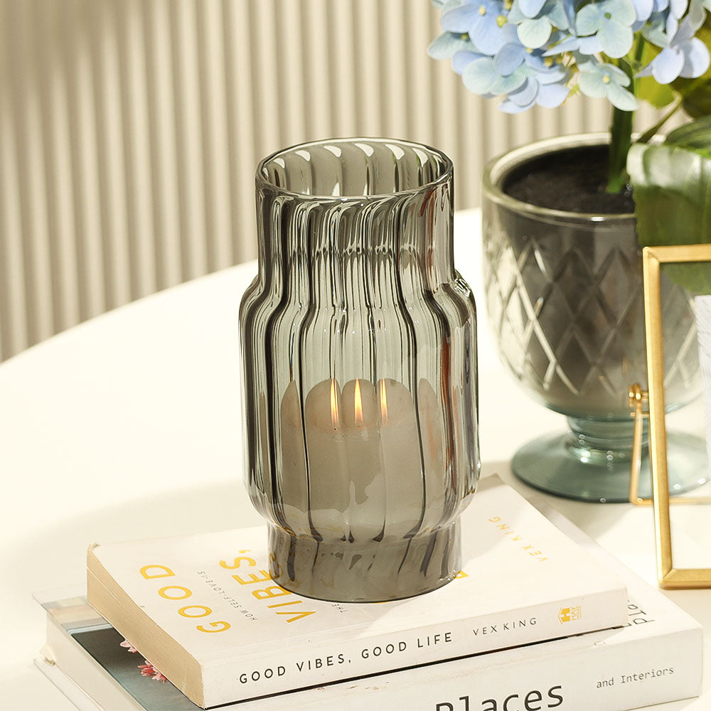 Emir Glass Hurricane Tall - Smokey Grey