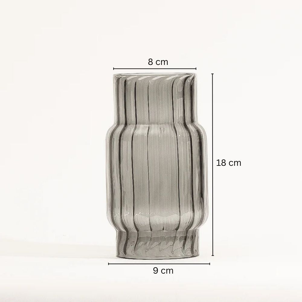 Emir Glass Hurricane Tall - Smokey Grey
