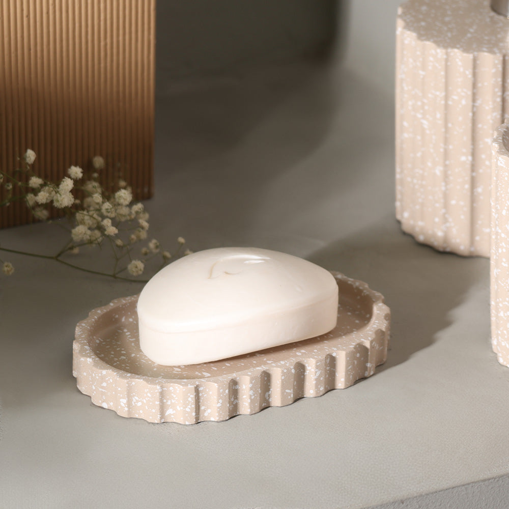 Emory 3-Piece Bathroom Set - Speckled Taupe