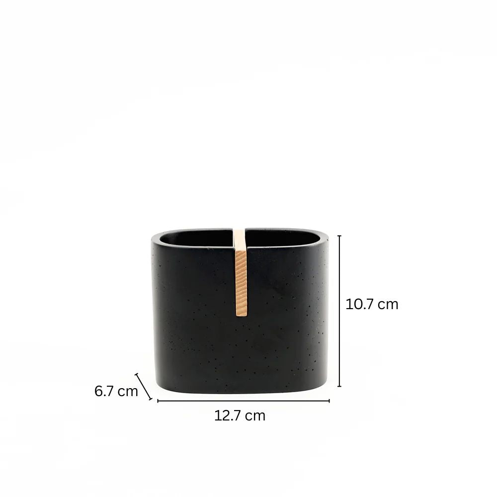 Kyoto Toothbrush Holder - Black Natural