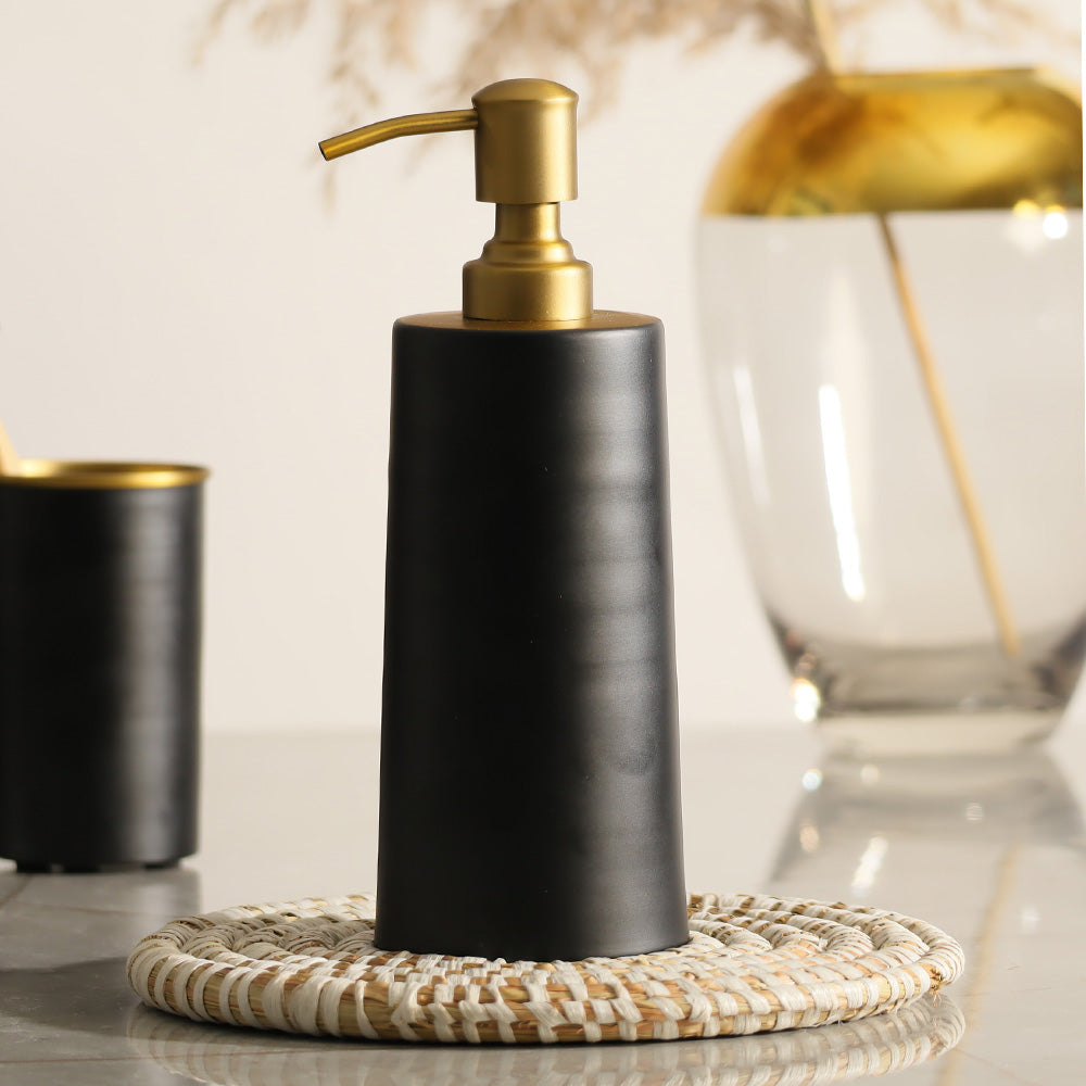 Eris Soap Dispenser - Black Gold