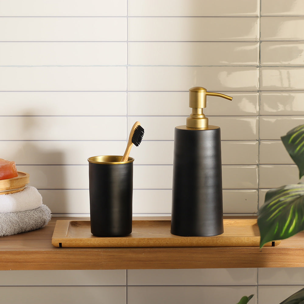 Eris Soap Dispenser - Black Gold