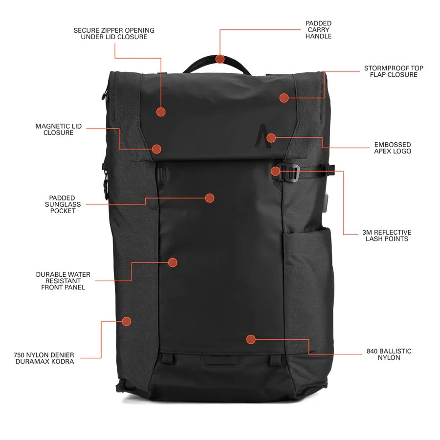 Errant Backpack - Obsidian Black