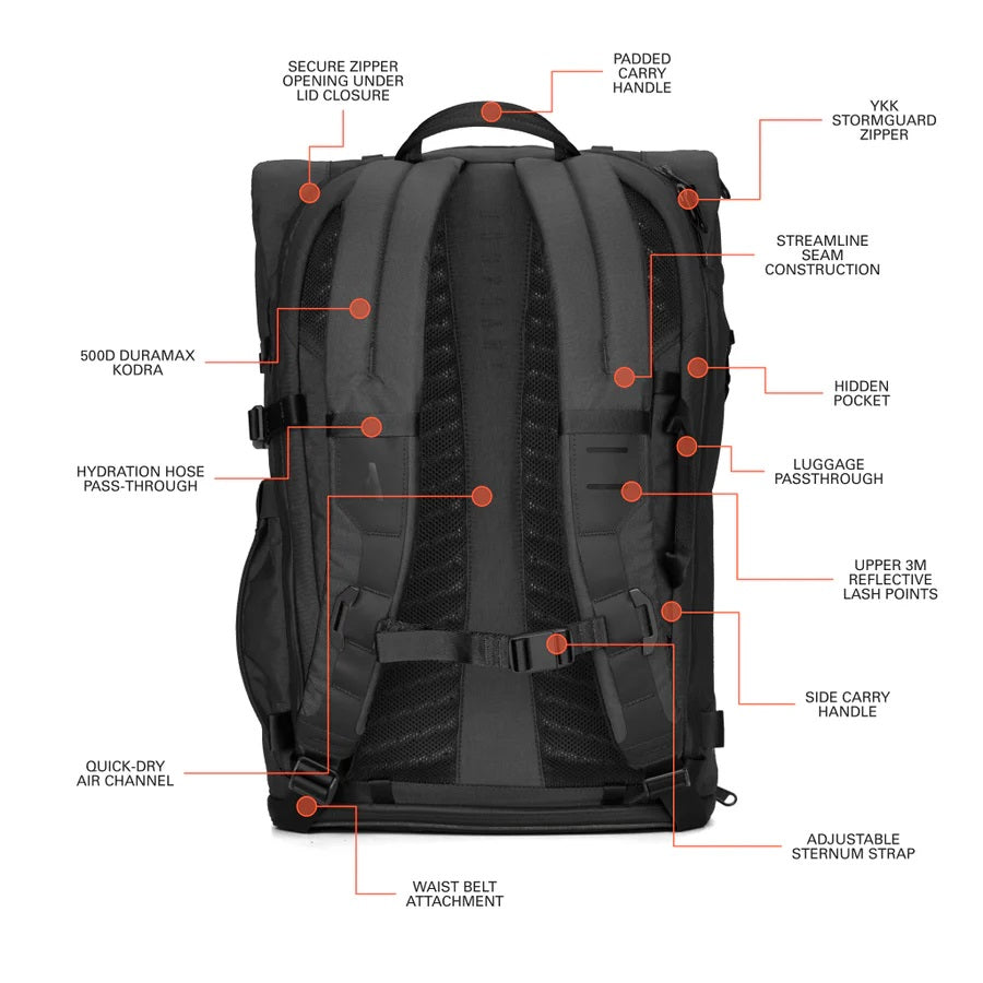 Boundary Supply Errant Backpack Obsidian Black Modern Quests