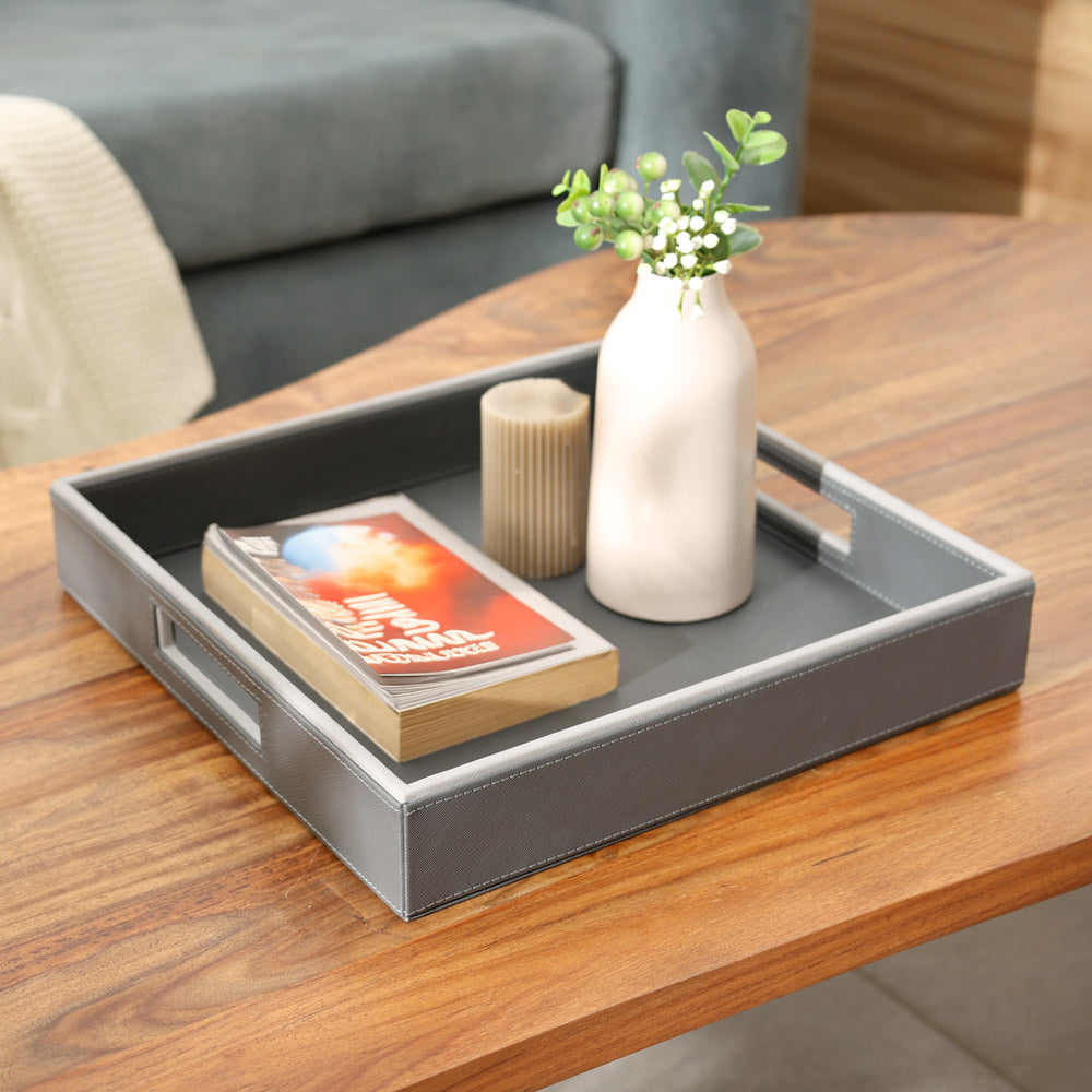 Espra Square Serving Tray Medium - Dark Grey