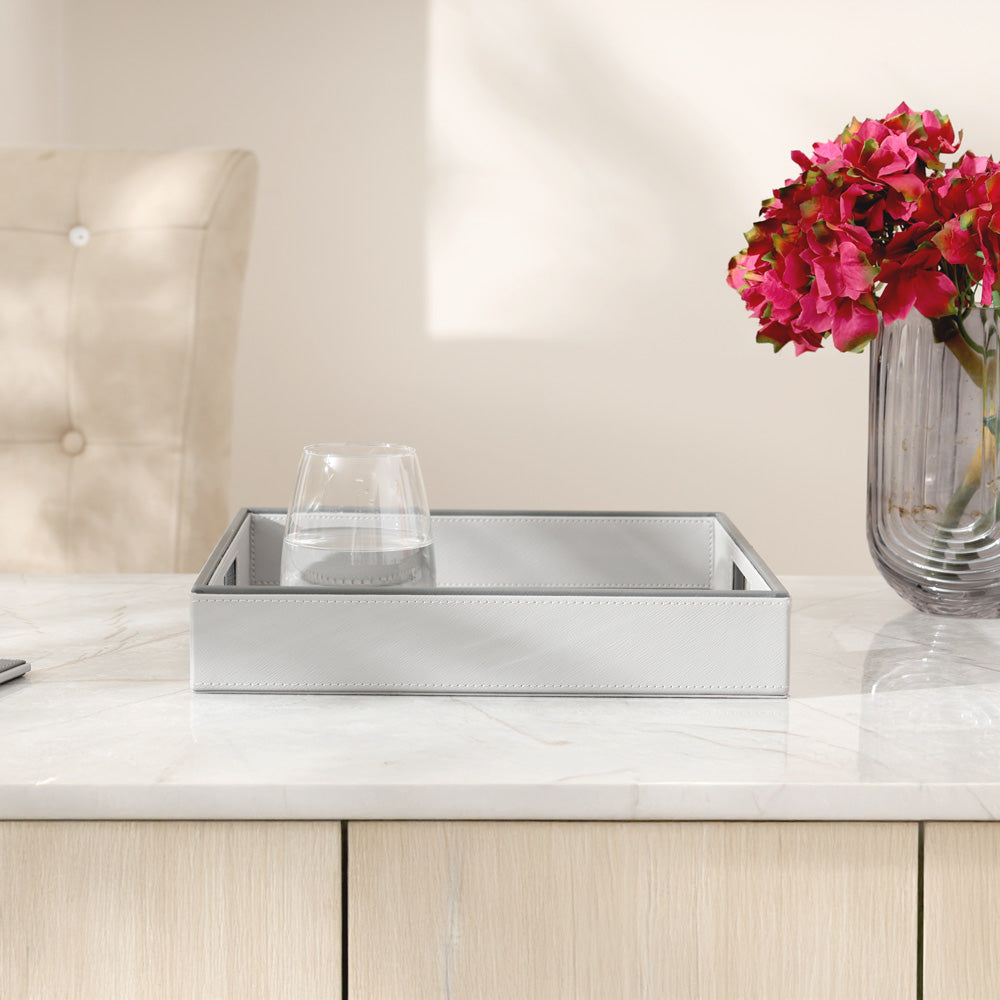 Espra Square Serving Tray Medium - Light Grey